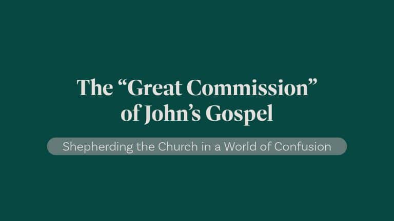 The “Great Commission” of John’s Gospel: A Great Opportunity for the Evangelical Church of the 21st Century